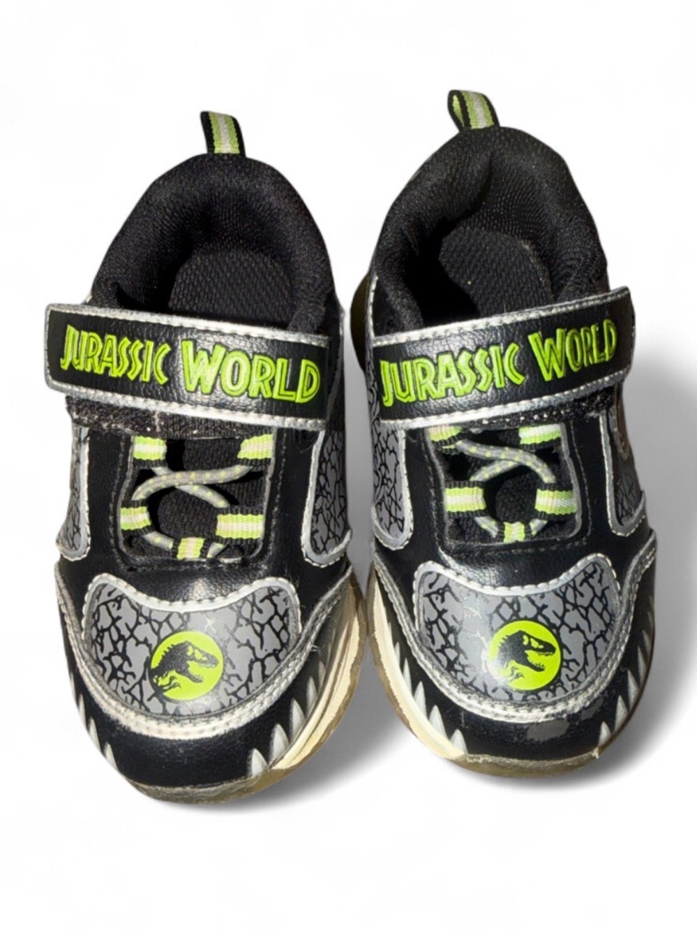 Jurassic World light up toddler sneakers size 7